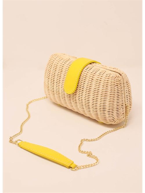 clutch in midollino Laboratorio Capri | 172NATYELLOW